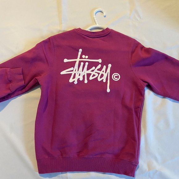 Purple Basic Stussy Crew in Size Small - Picture 5 of 5